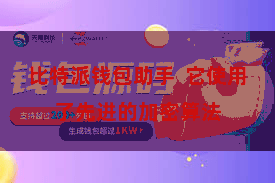 比特派钱包助手  它使用了先进的加密算法
