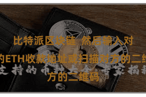 比特派区块链  然后输入对方的ETH收款地址或扫描对方的二维码